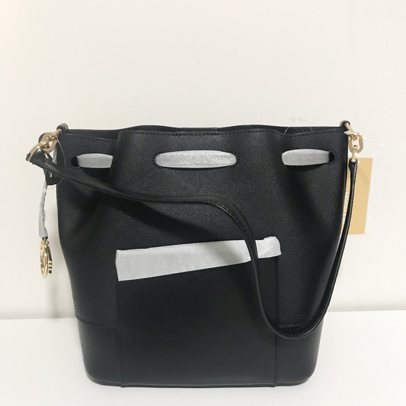 Michael Kors Trista Bucket Bag Black - Picture 4 of 6